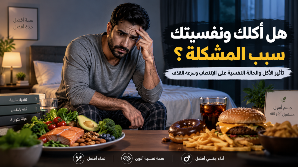 مش كل ضعف في السرير محتاج منشط.. أكلك ونفسيتك ممكن يكونوا السبب!» 🔥